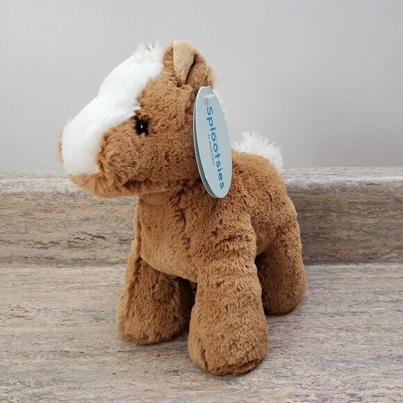 NWT Aurora Splootsies Eco Friendly Clydesdale Horse Plush 8" - Picture 4 of 6